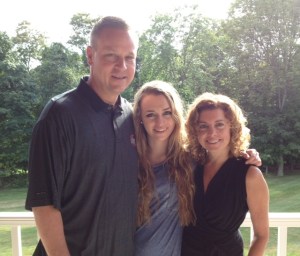  Gary with his daughter, Christy and his wife. 