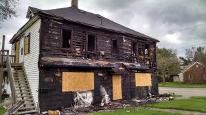 Navarre apartment fire.  Everyone escaped without injury.