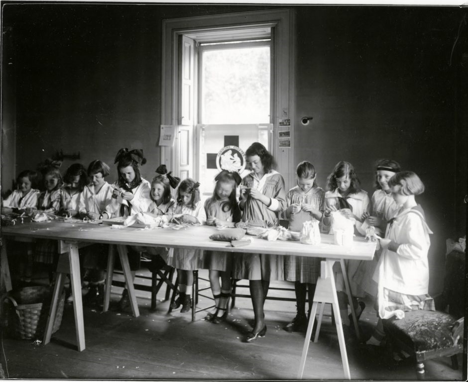 Girl Red Cross Workers.