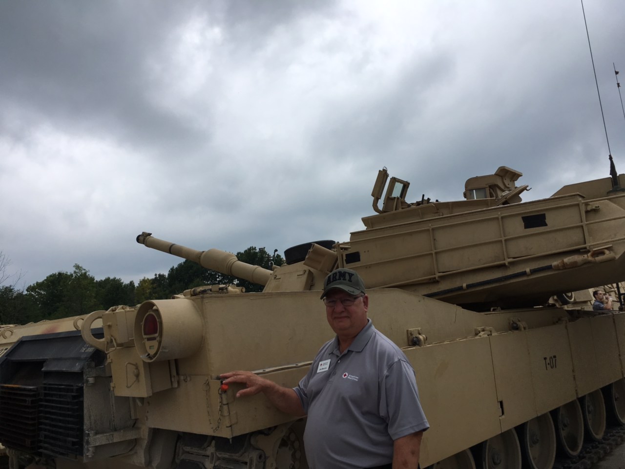 Jim Buccini- tank at 145 family day